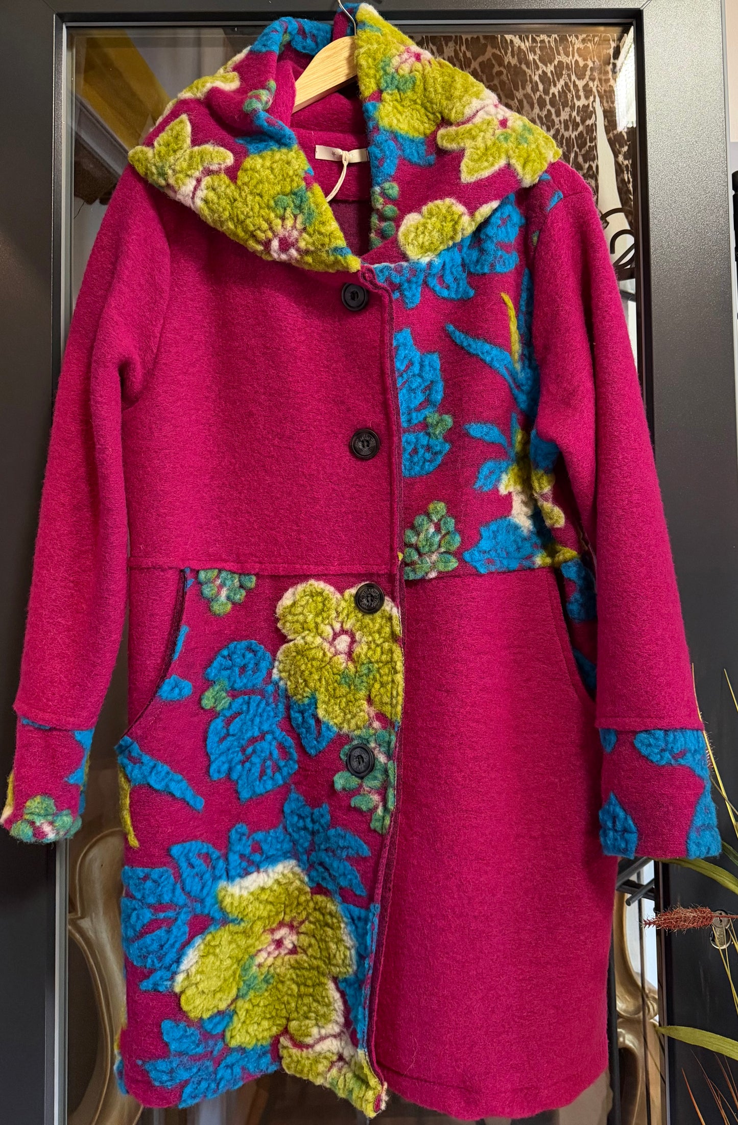 Kuschel Jacke 80% Wolle