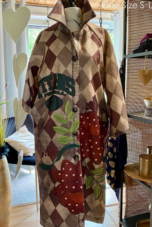 ausgefallener Mantel bedruckt